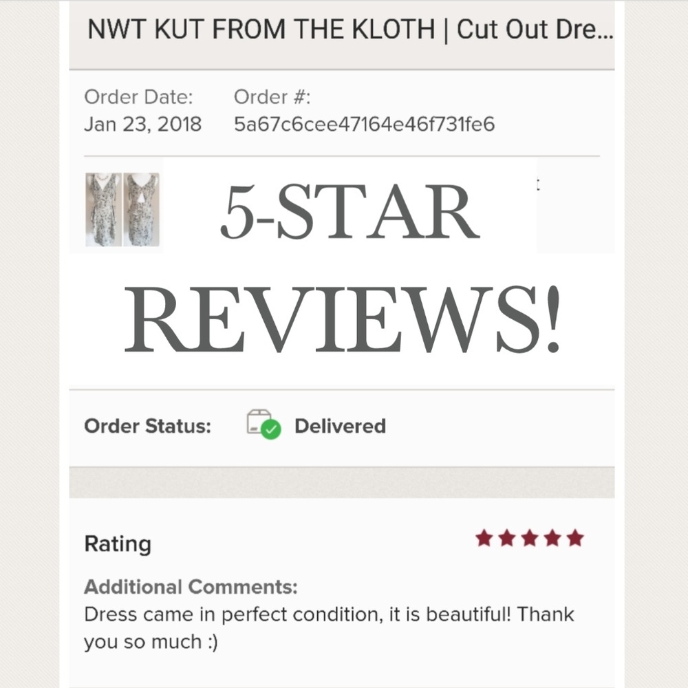 NWT KUT FROM THE KLOTH | Cut Out Dress - Picture 6 of 6